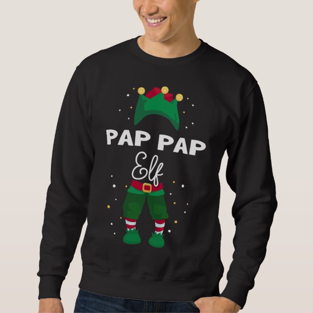 Funny Julgran Ljus Ugly Sweater PAP PAP E Lång Ärmad Tröja (Framsida)