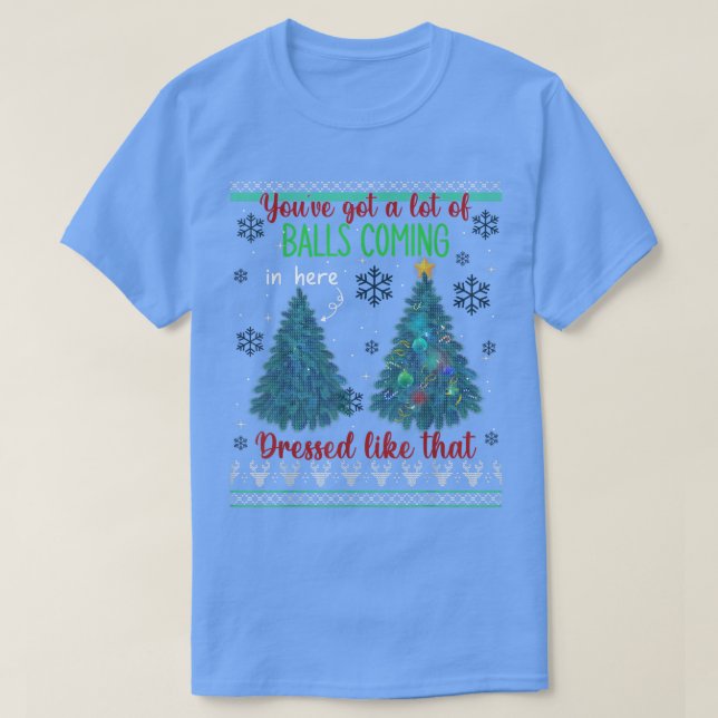 Funny Julgran Topper Julafton Gag Ord Gift T Shirt (Design framsida)