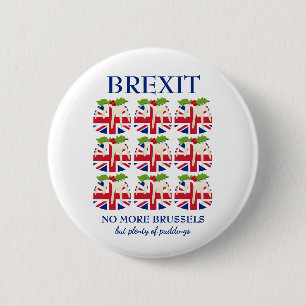 Funny Julpudding UNION JACK BREXIT Knapp
