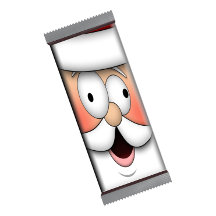 Funny jultomt Candy Pub Wrappers Favors