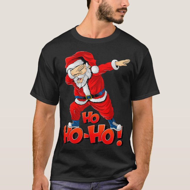 Funny Jultomten Dab Dancing jul Dabbing Gi T Shirt (Framsida)
