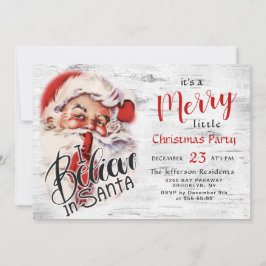 Funny Jultomten God jul Little Party Inbjudningar