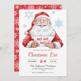 Funny Jultomten Ho Ho Ho Helgdag jul Kväll Inbjudningar