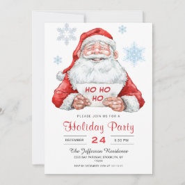 Funny Jultomten Ho Ho Ho Helgdag jul Party Inbjudningar