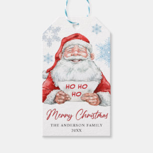 Funny Jultomten Ho Ho Ho Helgdag jul Party Presentetikett