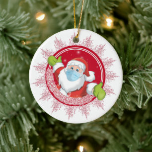 Funny Jultomten Julgransprydnad Keramik