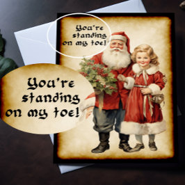 Funny jultomten kort