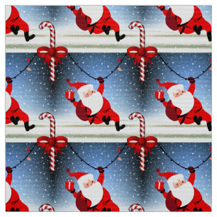 Funny Jultomten levererar presenter Candy cane Tyg
