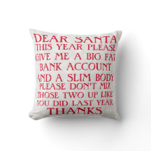 Funny jultomten Pillow
