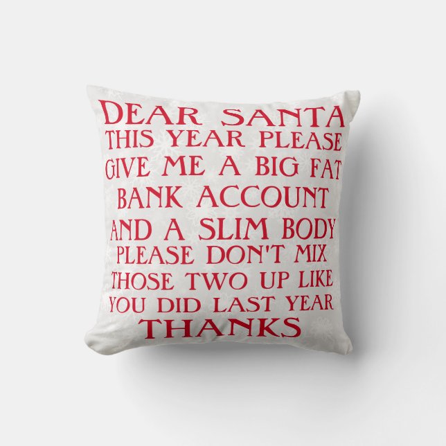 Funny jultomten Pillow Kudde (Framsida)