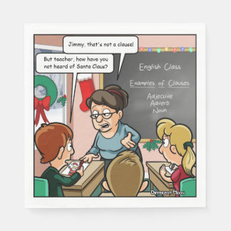 Funny Jultomten Pun jul Party Napkins Pappersservett