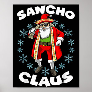 Funny Jultomten Sancho Mexican Jultomten Chris Poster