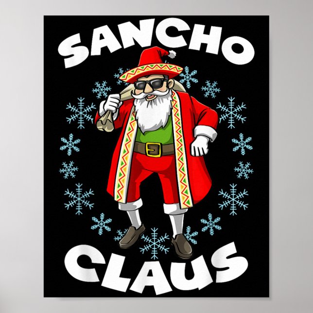 Funny Jultomten Sancho Mexican Jultomten Chris Poster (Framsidan)