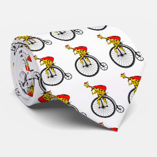 Funny jultomten som cyklar slips