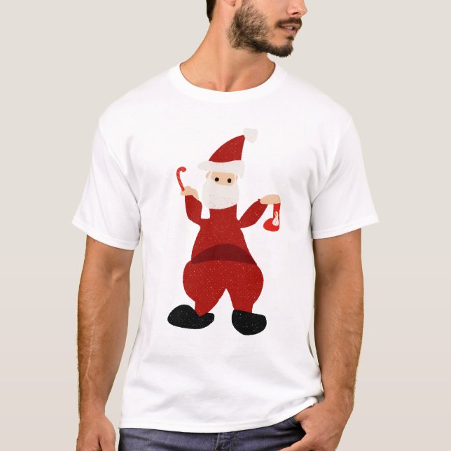 Funny Jultomten T Shirt (Framsida)