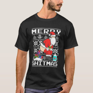 Funny jultomten t shirt