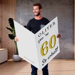 Funny Jumbo Giant 60:e födelsedagen<br><div class="desc">Lustigt Jumbo Giant 60:e födelsedagskortet. Lustigt och inspirerande citat 60 så vad för en man eller en kvinna som firar 60-årsdagen. Ett gigantiskt kort av Underbar anpassningsbar för ett speciellt firande. Anpassa kortet med ditt namn, din ålder och din text i kortet. Inuti kortet finns det gott om utrymme för...</div>