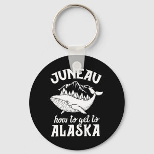 Funny Juneau Alaska Joke Pun Cruise Family Vacatio Nyckelring