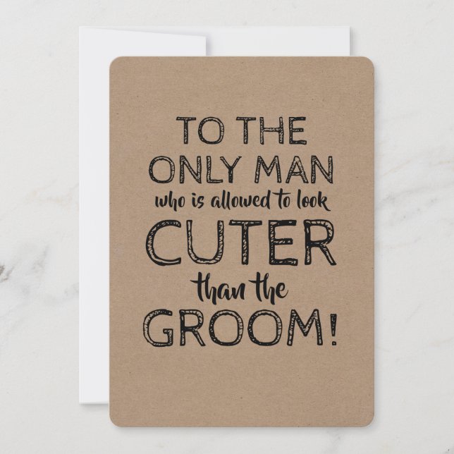 Funny Junior Groomsman Frieri kort (Framsida)