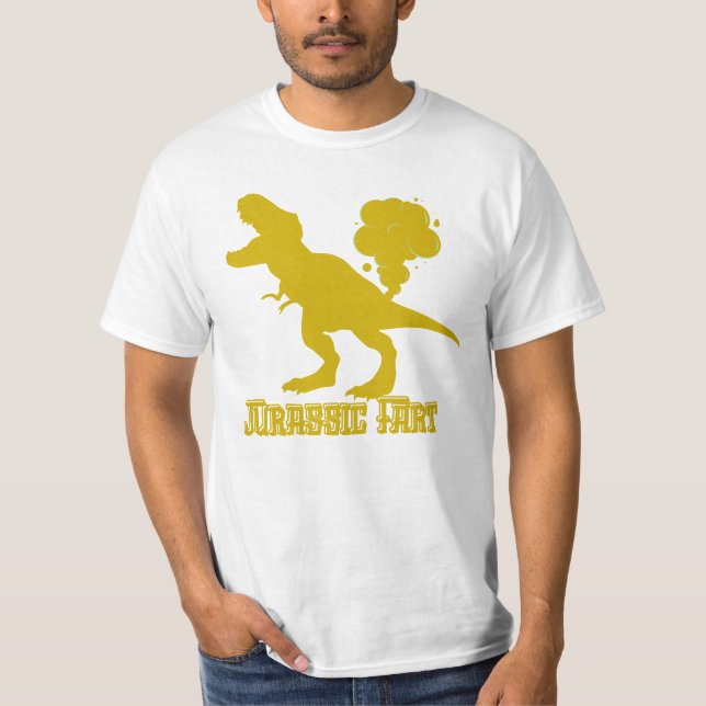 Funny Jurassic Fart T-Rex T Shirt (Framsida)