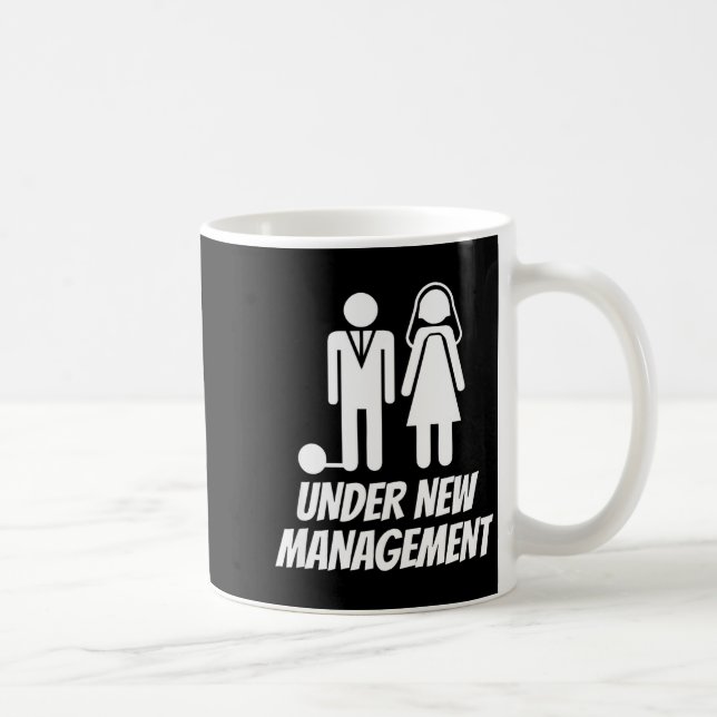 Funny Just Married , Fun Newlywed Gag For Men  Kaffemugg (Höger)