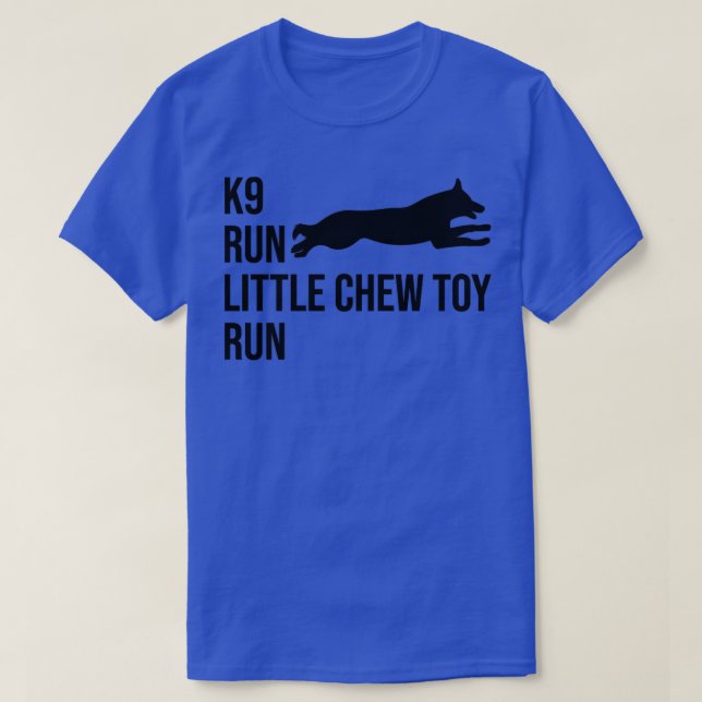 Funny K9 Hund K9-polisens Hund Retro T Shirt (Design framsida)