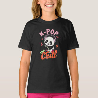 Funny K-Pop och Chill Shirt - Cute Anime Panda T s T Shirt