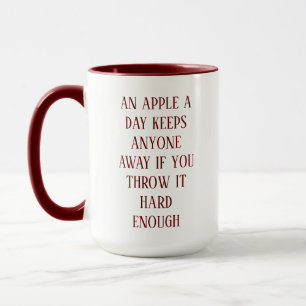 Funny kaffe Apple-citat Mugg