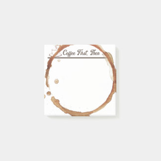 Funny kaffe först post-it block