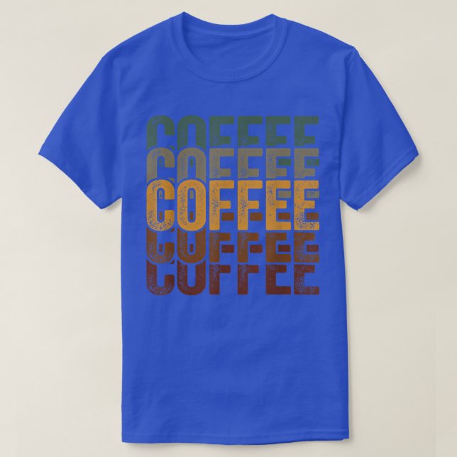 Funny kaffe ger kaffe åt Retro-kaffe Älskare M T Shirt (Design framsida)