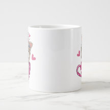 Funny Kaffe koppar - Jumbo Mugg - Cute Hund Art Gi