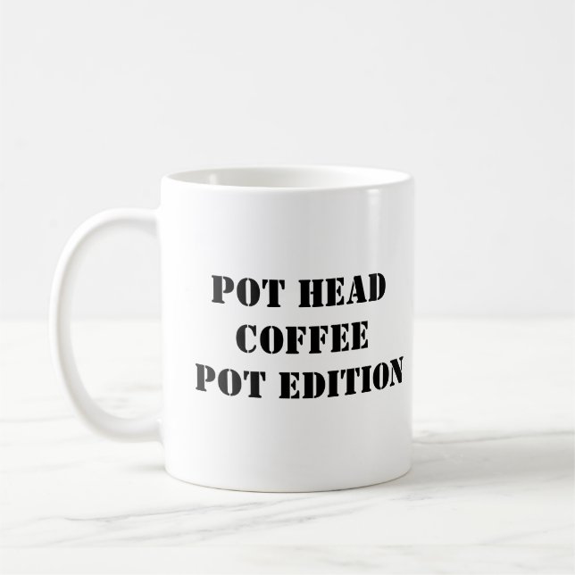 Funny Kaffe Mugg - Kaffepthuvud - huvud (Vänster)