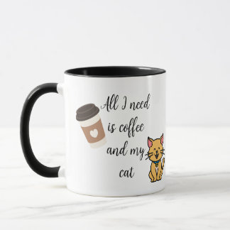 Funny kaffe och Cat Ceramic Mugg