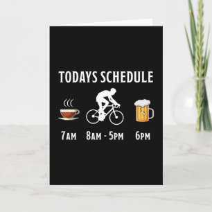 Funny kaffecykling Beer Gift Cyclist Kort