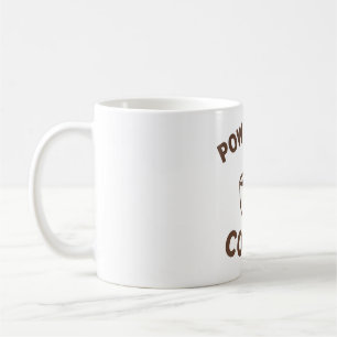 Funny kaffedesign Mugg - "Med kaffekraft"
