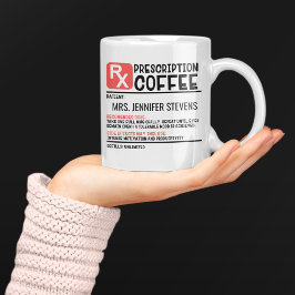 Funny kaffeförskrivning Personlig Namn Kaffemugg