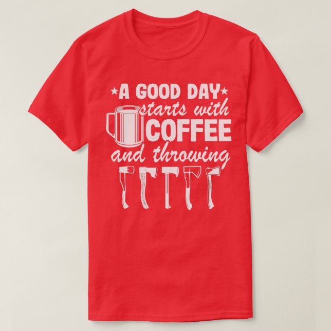 Funny kaffemamp Ax Throwing Quote Gift Hatchet 2 T Shirt (Design framsida)