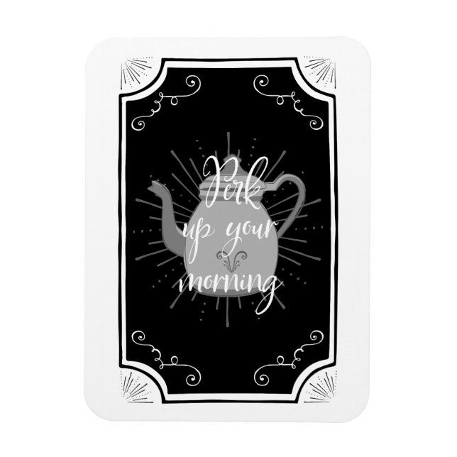 Funny kaffeskylt för antikkök magnet (Vertikal)