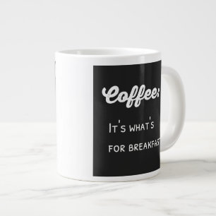 Funny kaffeutläggning av textdesign jumbo mugg