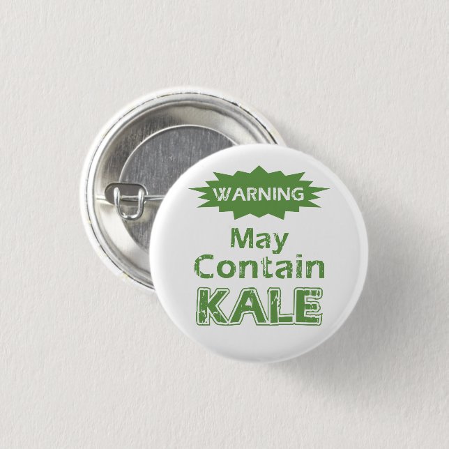 Funny Kale-knapp Knapp (Framsida & baksida)