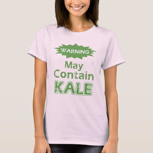 Funny Kale themed T-Shirt (Framsida)