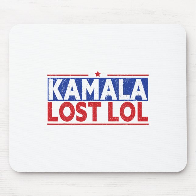 Funny Kamala Borttappad Lol Funny Anti Kamala för  Musmatta (Framsidan)