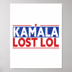 Funny Kamala Borttappad Lol Funny Anti Kamala för  Poster