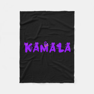Funny Kamala Cat Dam Kamala Harris President 2024 Fleecefilt
