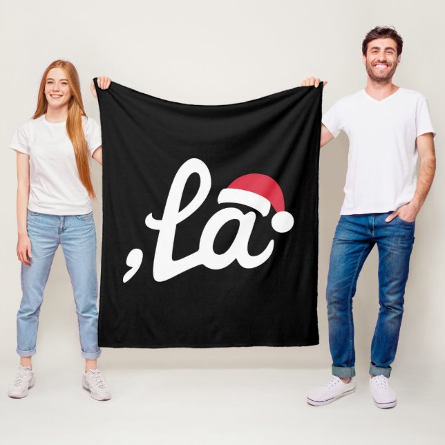 Funny Kamala Harris 2024 Comma La jul Fleecefilt (På plats)