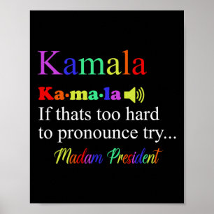 Funny Kamala Harris 2024 Fru talman Harris Poster