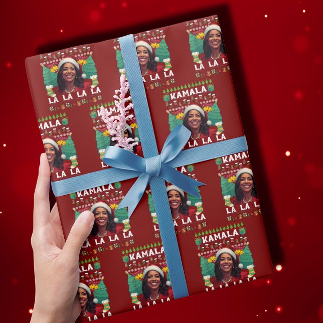 Funny Kamala Harris 2024 julkomman La Gift Presentpapper (Skapare uppladdad)