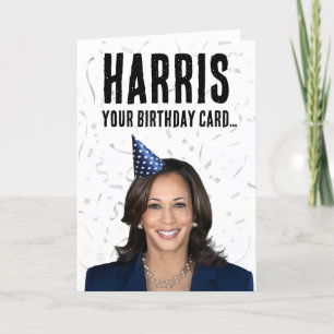 Funny Kamala Harris Birthday - Harris ditt kort