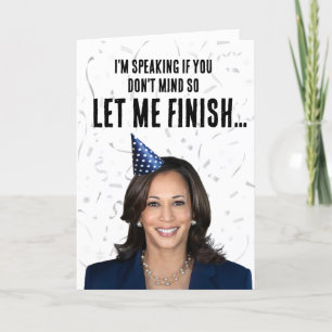 Funny Kamala Harris Birthday - Jag talar Kort