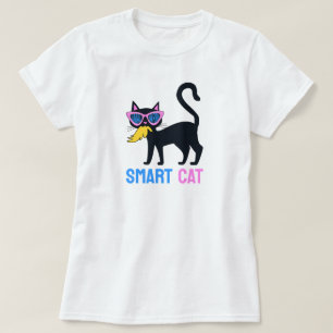 Funny Kamala Harris Black Cat Smart T-shirt-Anpass T Shirt